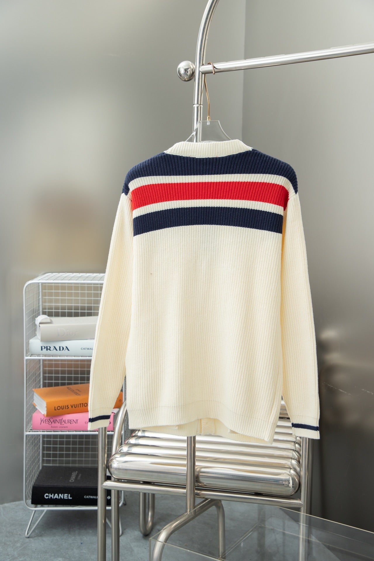 0818 New autumn and winter color matching sweater