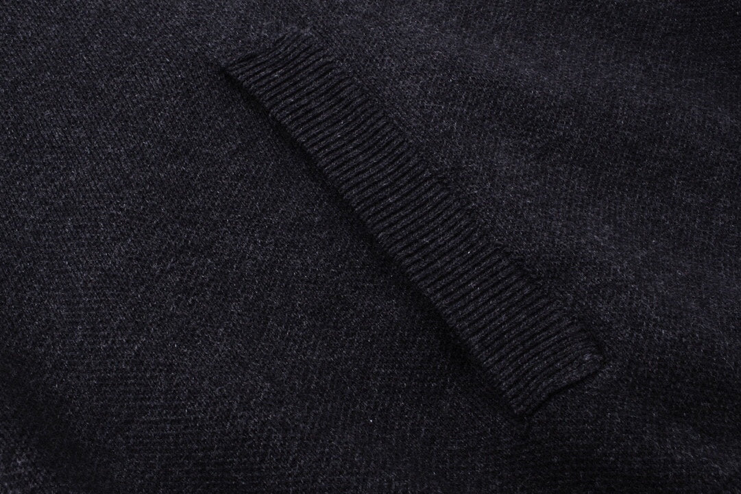 0909 New jacquard cotton waistband knitted stand-up collar jacket