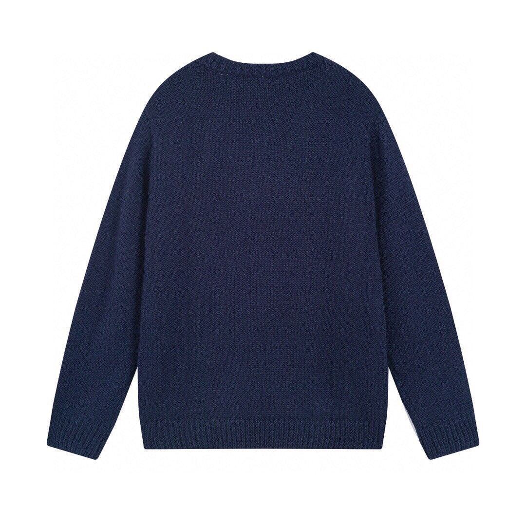 0909 New Warhorse chest knit sweater