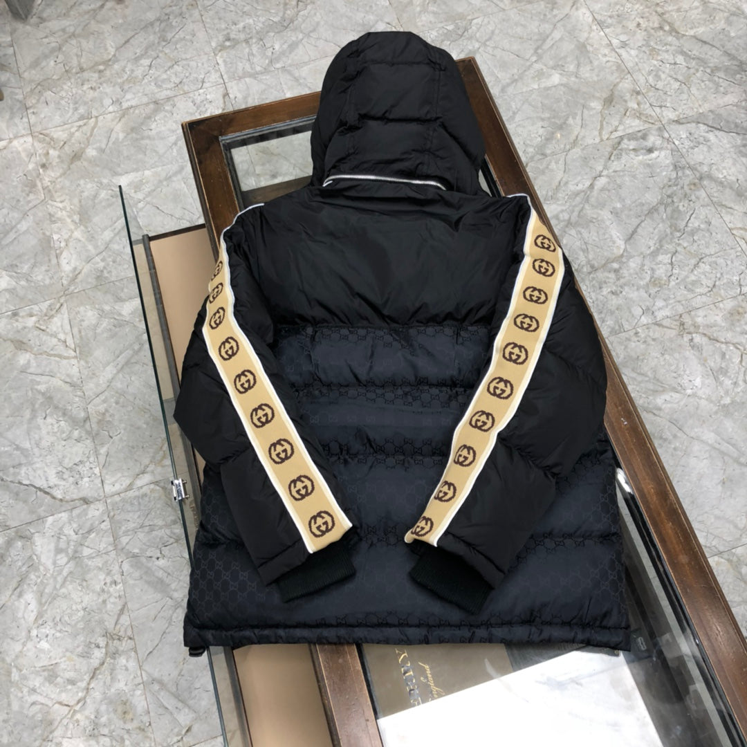 1021 New reflective ribbon down jacket