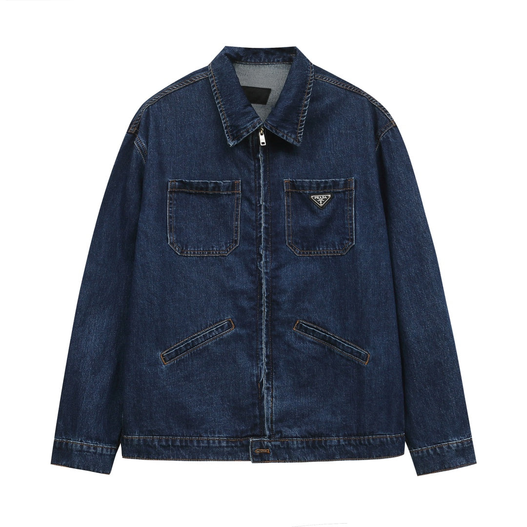 1102 New vintage water simple denim jacket