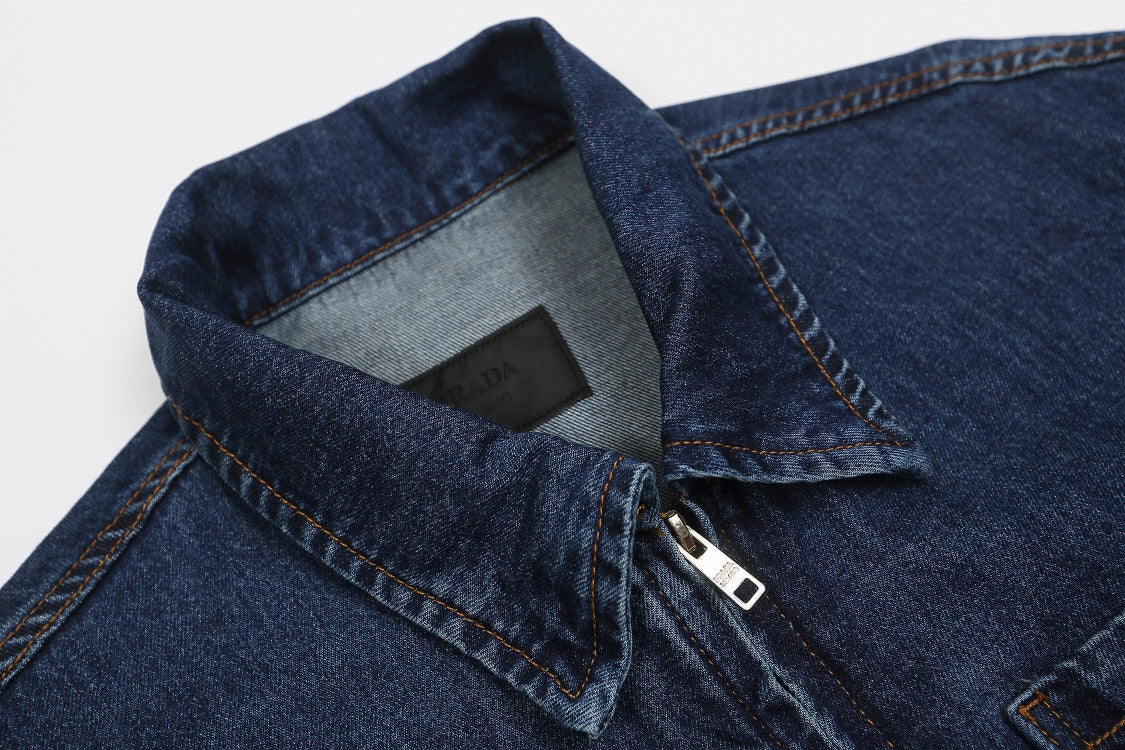 1102 New vintage water simple denim jacket