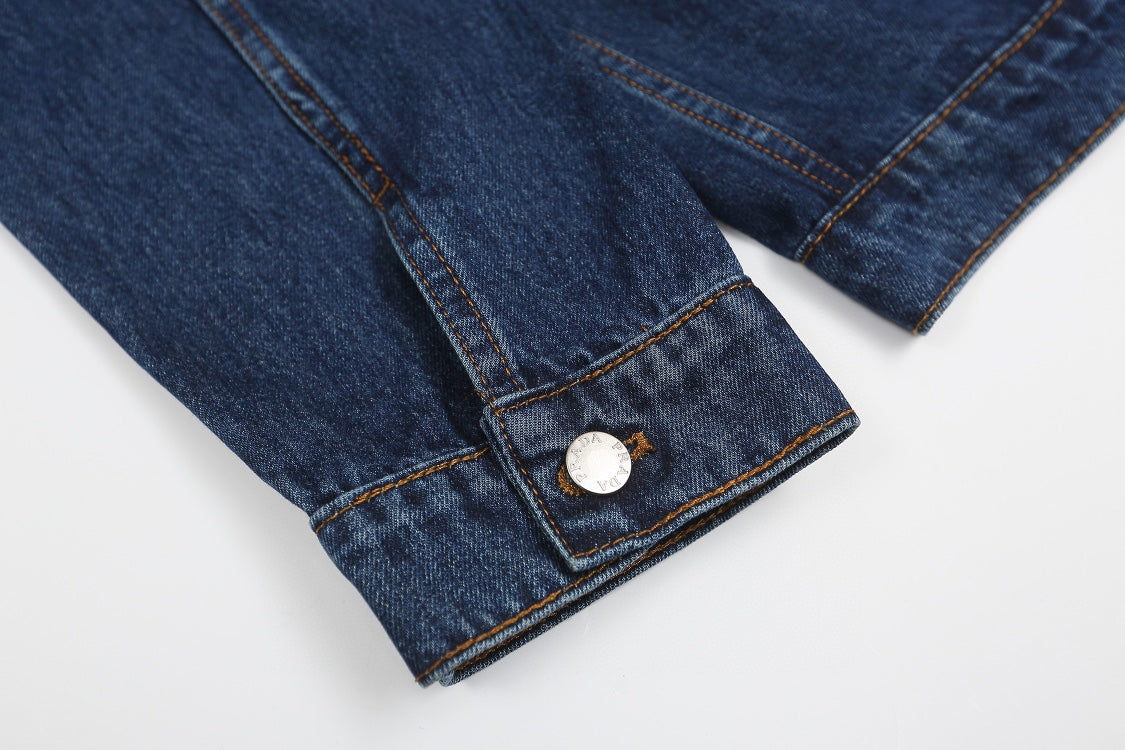 1102 New vintage water simple denim jacket