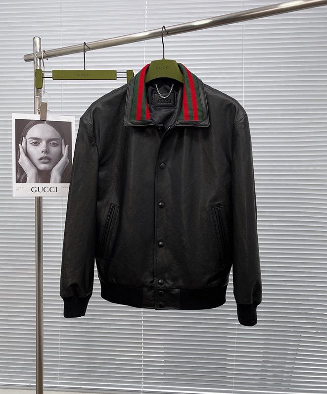 1102 New leather base classic jacket