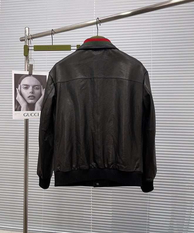 1102 New leather base classic jacket