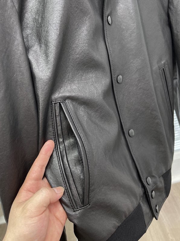 1102 New leather base classic jacket