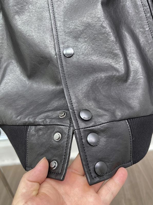 1102 New leather base classic jacket